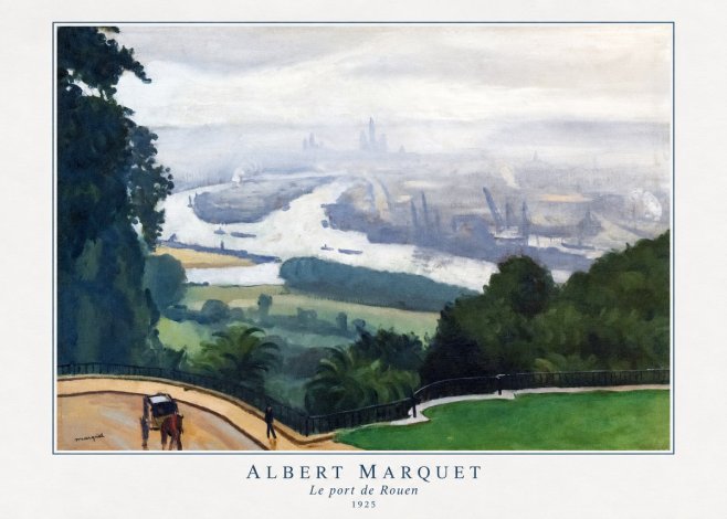 Albert Marquet Le Port De Rouen No4 - Plakat