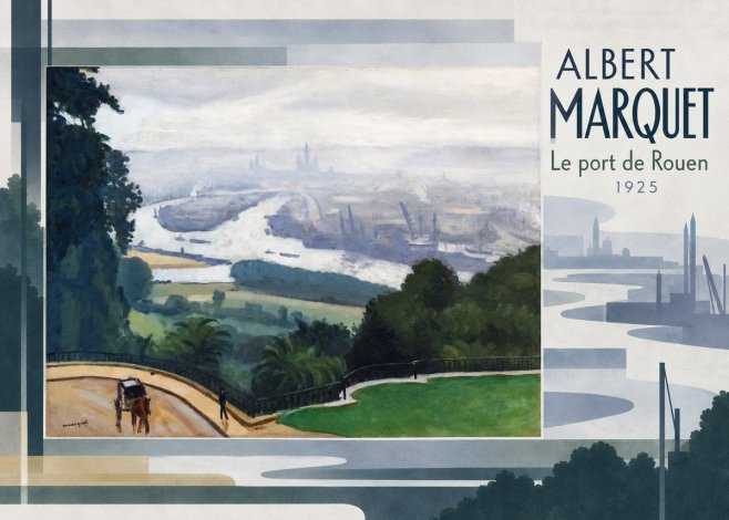 Albert Marquet Le Port De Rouen No5 - Plakat