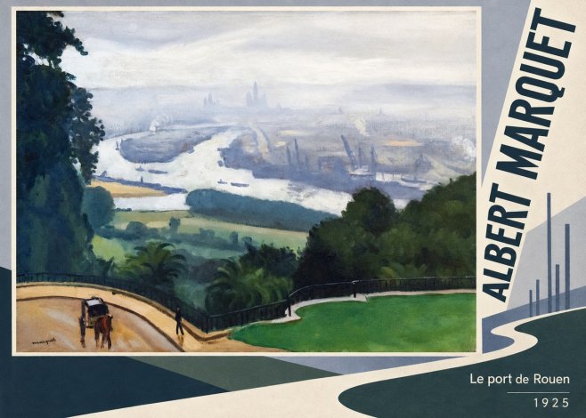 Albert Marquet Le Port De Rouen No6 - Plakat
