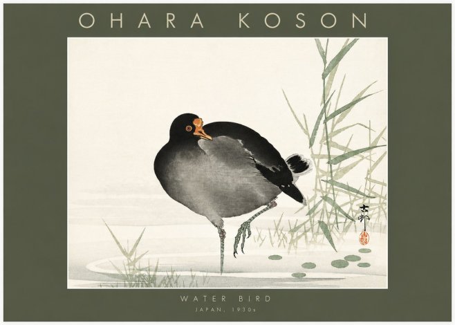 Ohara Koson Water Bird No2 - Plakat