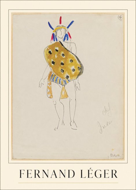 Fernand Léger Chef Indien No3 - Plakat