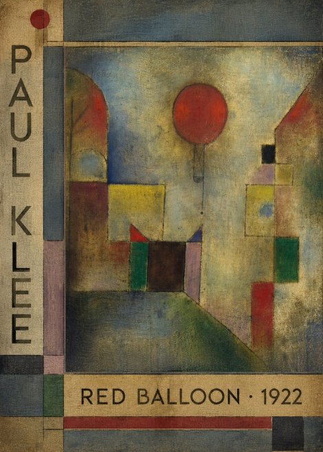 Paul Klee Red Balloon No2 - Plakat