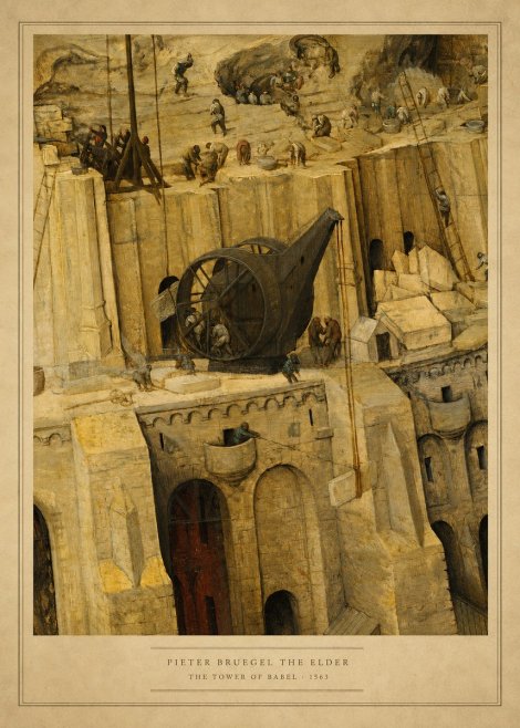 Pieter Bruegel The Tower of Babel VII No5 - Plakat