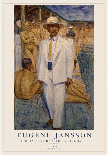 Eugène Jansson Portrait of the Artist at the Baths No1 - Plakat