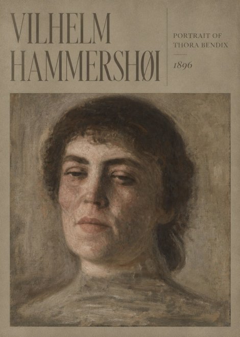 Vilhelm Hammershøi Portrait of Thora Bendix No4 - Plakat
