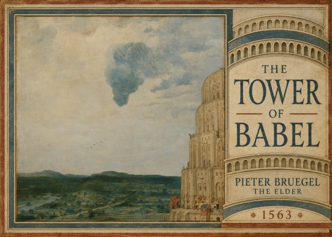 Pieter Bruegel The Tower of Babel VIII No5 - Plakat