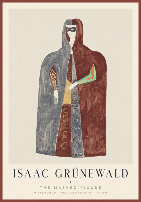 Isaac Grünewald The Masked Figure No1 - Plakat