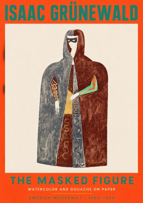Isaac Grünewald The Masked Figure No2 - Plakat