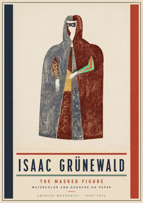 Isaac Grünewald The Masked Figure No5 - Plakat