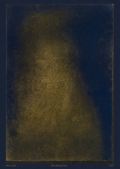 Paul Klee Nächtlicher Fels No6 - Plakat