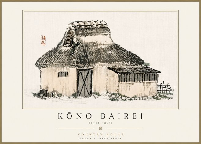 Kōno Bairei Country House No4 - Plakat