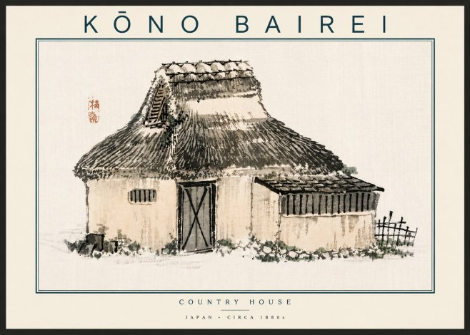 Kōno Bairei Country House No6 - Plakat