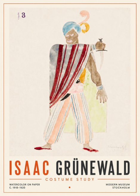 Isaac Grünewald Costume Study III No5 - Plakat