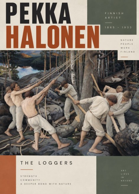 Pekka Halonen The Loggers No4 - Plakat