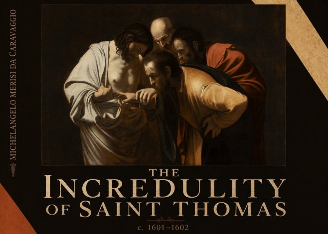 Michelangelo Merisi da Caravaggio The Incredulity of Saint Thomas III No6 - Plakat