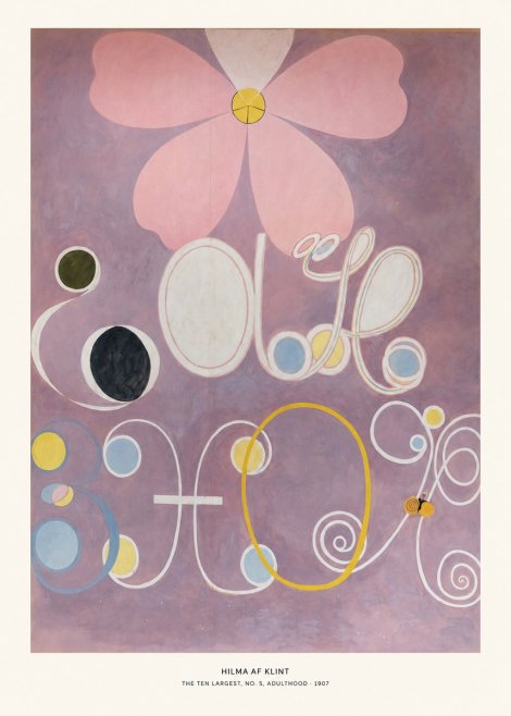 Hilma af Klint The Ten Largest, No. 5, Adulthood No5 - Plakat