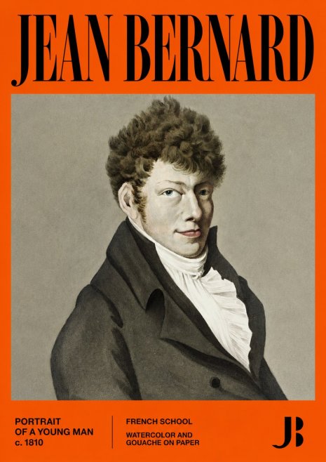 Jean Bernard Portrait of a Young Man No2 - Plakat