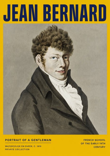 Jean Bernard Portrait of a Young Man No4 - Plakat