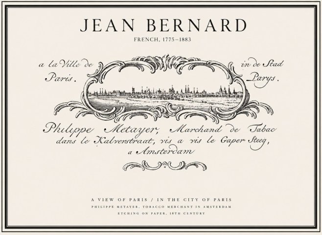 Jean Bernard A View of Paris No1 - Plakat