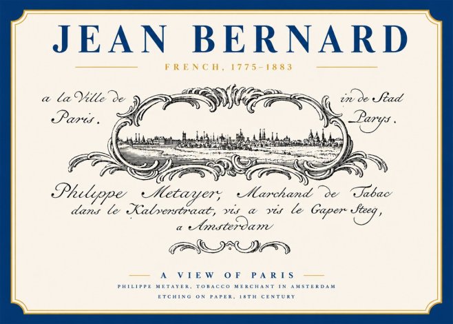 Jean Bernard A View of Paris No3 - Plakat