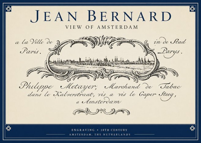 Jean Bernard A View of Paris No5 - Plakat