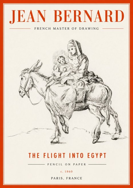 Jean Bernard The Flight into Egypt No2 - Plakat