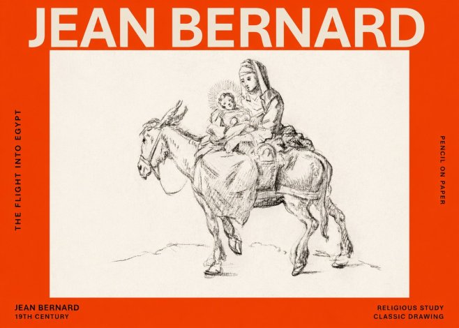 Jean Bernard The Flight into Egypt No6 - Plakat