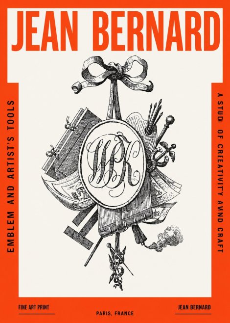 Jean Bernard Still Life with Monogram No3 - Plakat