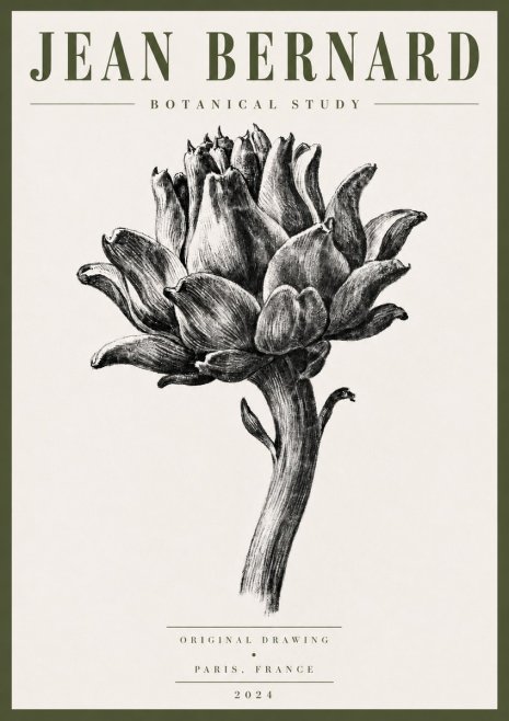 Jean Bernard Botanical Study No5 - Plakat