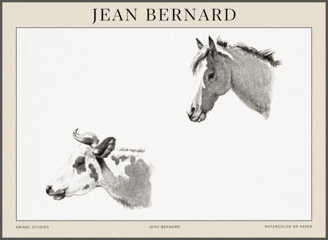 Jean Bernard Animal Studies No1 - Plakat