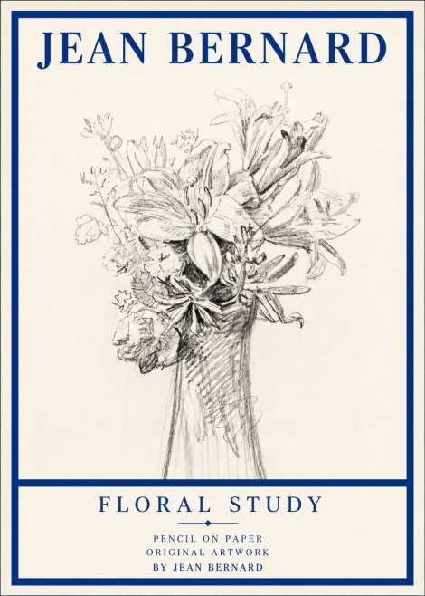 Jean Bernard Bouquet of Lilies No3 - Plakat