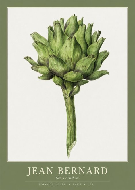 Jean Bernard Green Artichoke No1 - Plakat