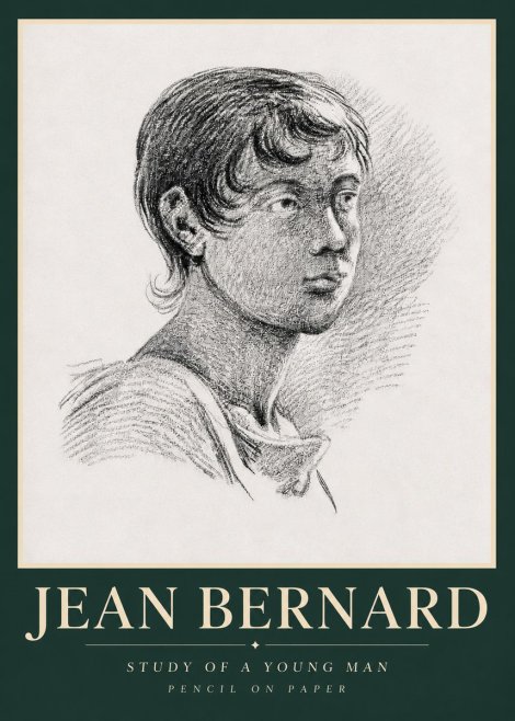 Jean Bernard Study of a Young Boy No5 - Plakat