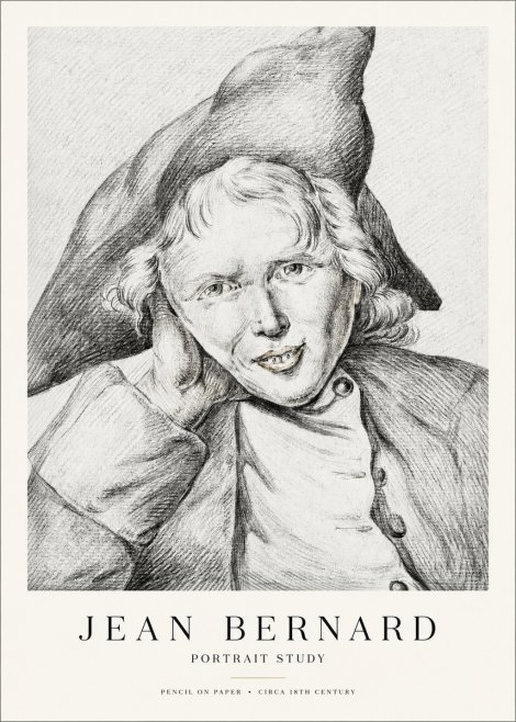 Jean Bernard Portrait Study VII No1 - Plakat