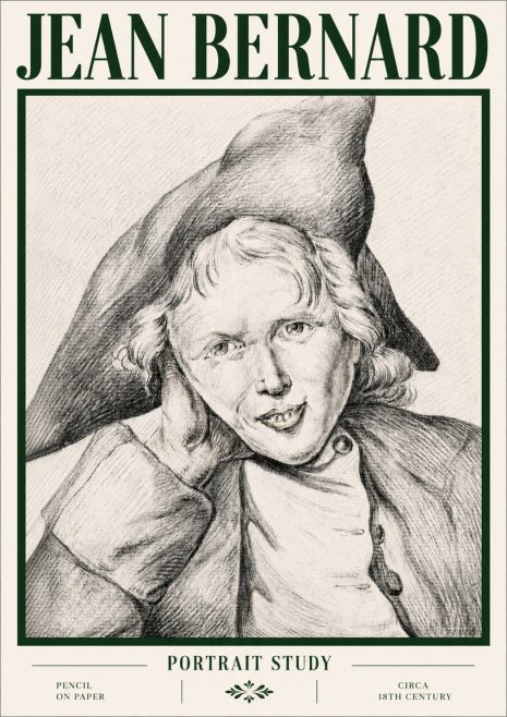 Jean Bernard Portrait Study VII No4 - Plakat