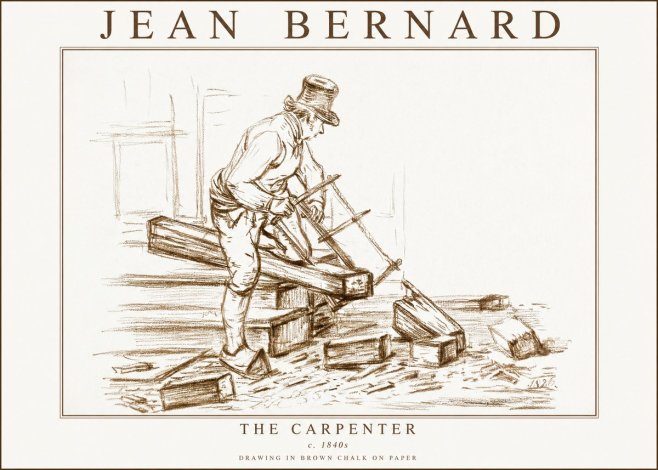 Jean Bernard The Carpenter No3 - Plakat
