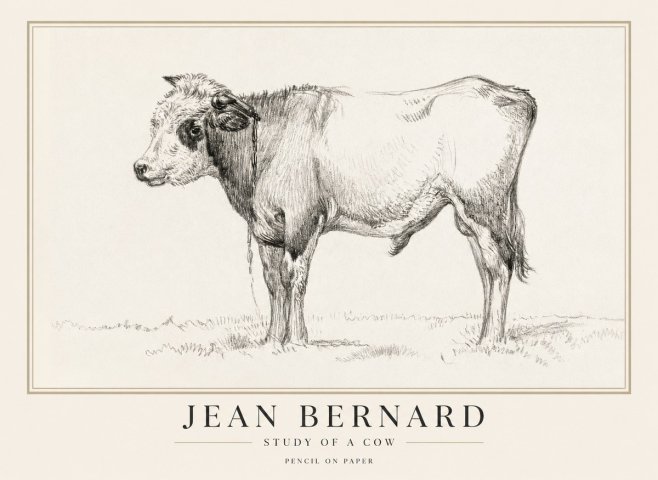 Jean Bernard The Young Bull No5 - Plakat