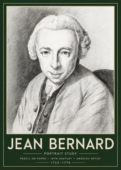 Jean Bernard Portrait of a Gentleman I No6 - Plakat