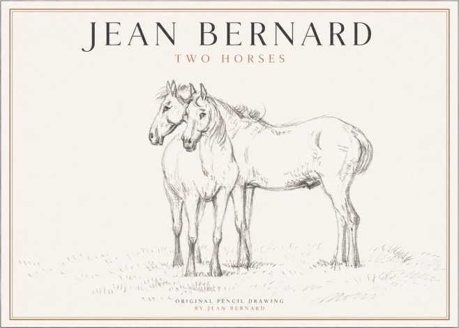 Jean Bernard Two Horses I No1 - Plakat