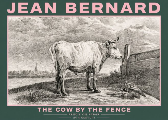Jean Bernard Study of a Cow XV No5 - Plakat