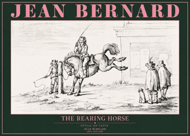 Jean Bernard The Rearing Horse II No3 - Plakat