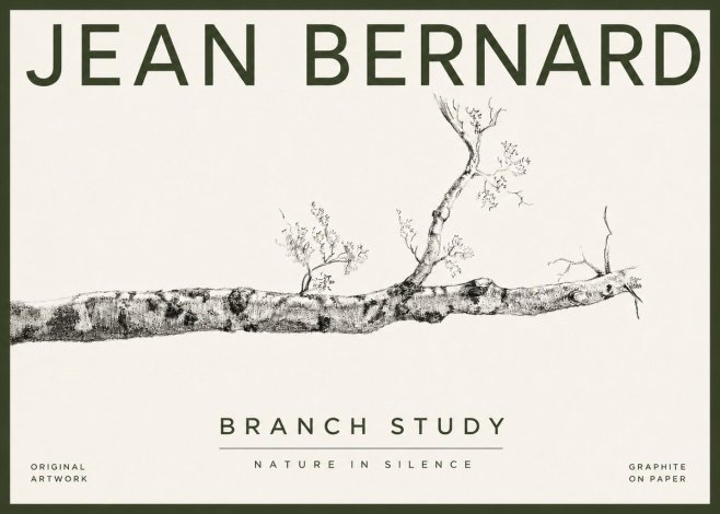 Jean Bernard Tree Branch Study No4 - Plakat