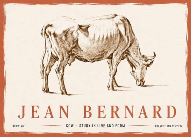 Jean Bernard Cow II No6 - Plakat