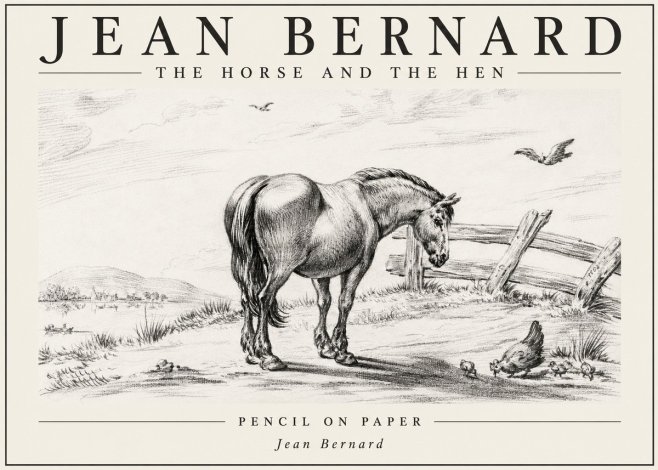 Jean Bernard Horse at the Fence No6 - Plakat
