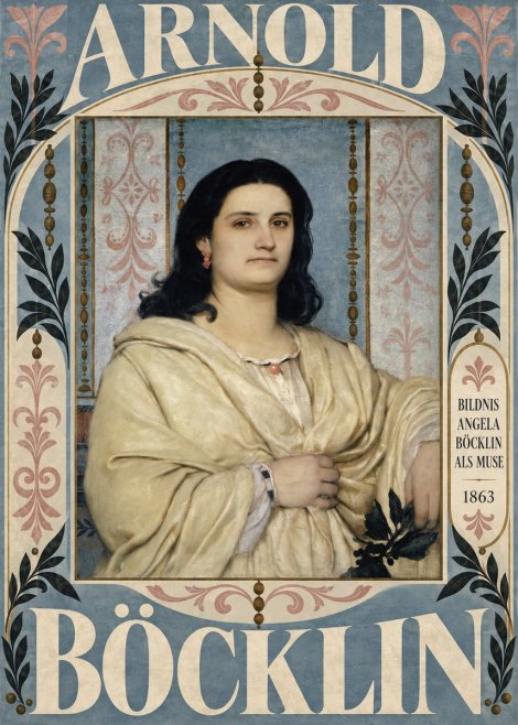 Arnold Böcklin Bildnis Angela Böcklin Als Muse No6 - Plakat