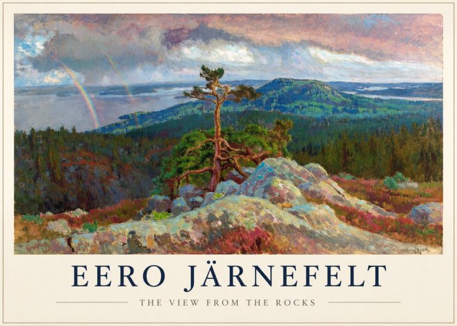Eero Järnefelt Landscape with Rainbow, 1915 No3 - Plakat