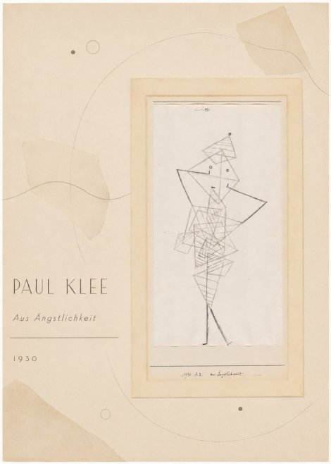 Paul Klee Aus Ängstlichkeit No4 - Plakat