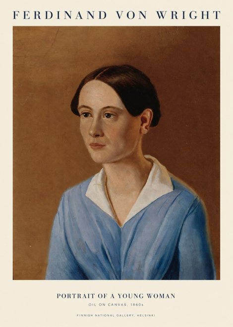 Ferdinand von Wright Portrait of a Young Woman No1 - Plakat