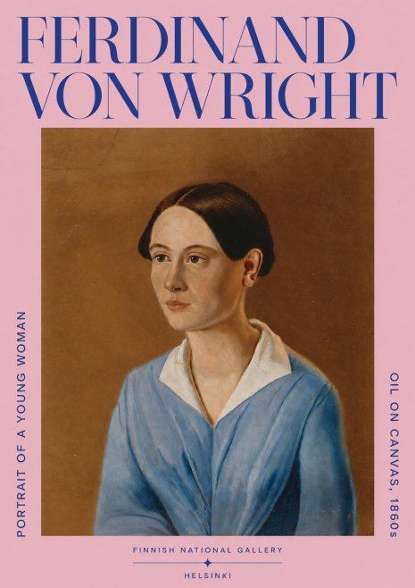 Ferdinand von Wright Portrait of a Young Woman No4 - Plakat