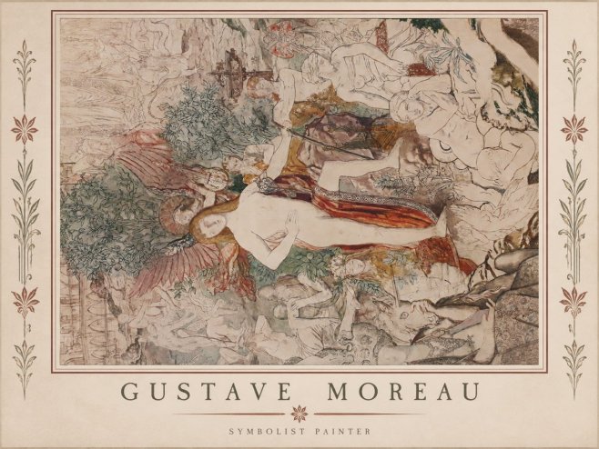 Gustave Moreau Adam and Eve No1 - Plakat